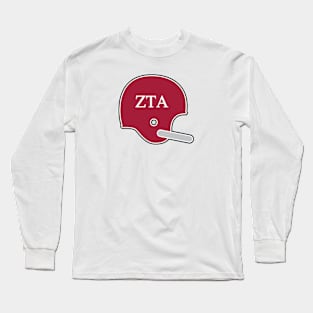 Alabama Zeta Tau Alpha Retro Helmet Long Sleeve T-Shirt